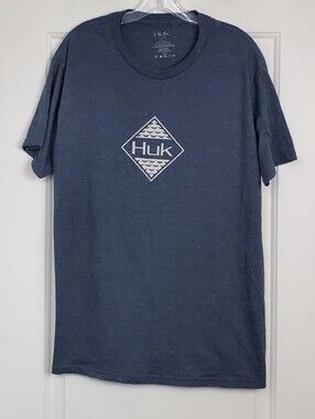 Huk Ripple Tee Performance Fishing Graphic T Shirt Beach - Size L - GUC